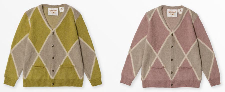 Lyle & Scott X Oi Polloi - Block & Argyle Mohair Cardigans