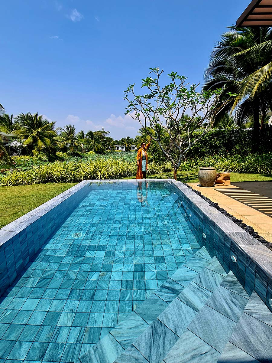 Villa garden pool Melia childrens pool Ho Tram